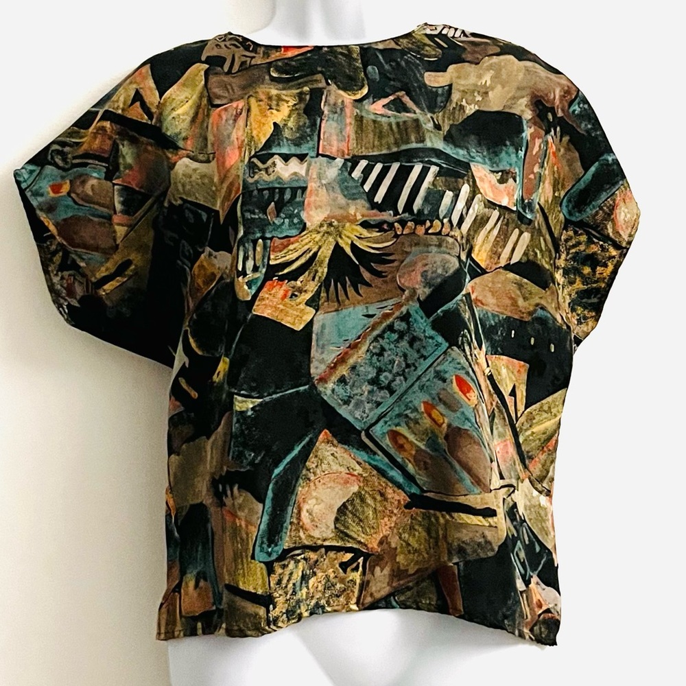 Vintage Patterned Blouse